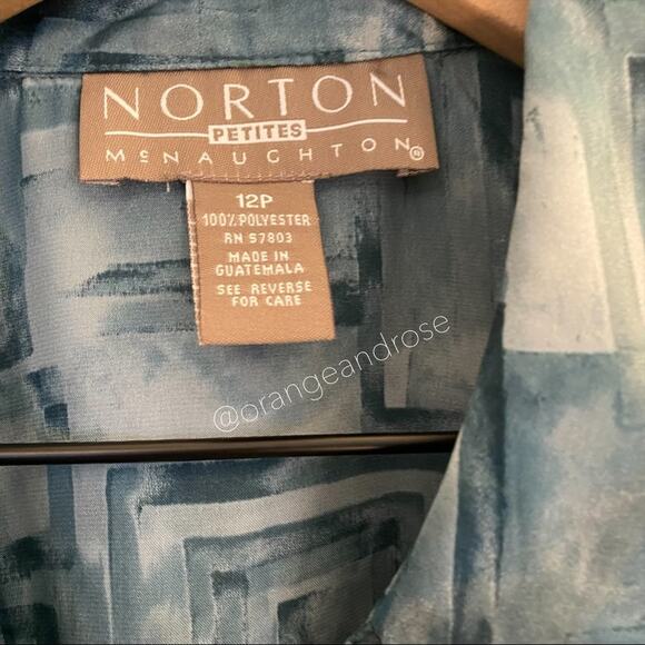 Vintage Blue Blouse - Picture 4 of 9